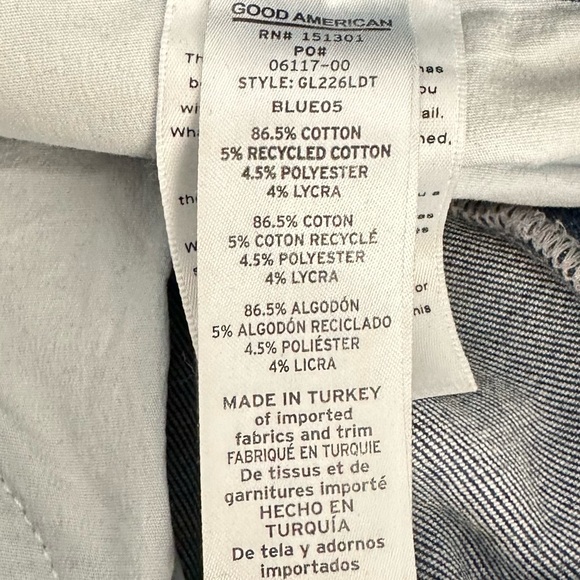 Good American Always Fits Good Legs Skinny Jeans Distressed Size 14-18 - Picture 5 of 12